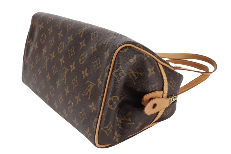 LOUIS VUITTON M95565 MONTORGUEI PM MONOGORAM CANVAS SHOULDER BAG GOLD HARDWARE WITH LOCK ONLY