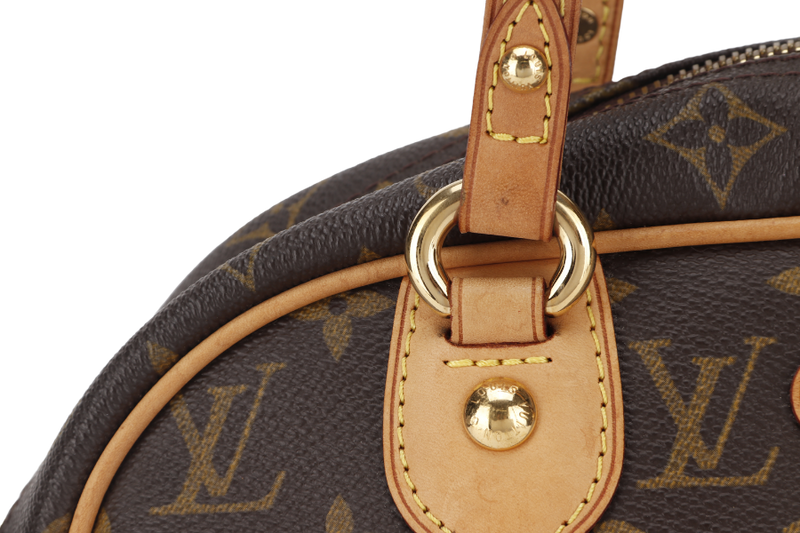 LOUIS VUITTON M95565 MONTORGUEI PM MONOGORAM CANVAS SHOULDER BAG GOLD HARDWARE WITH LOCK ONLY