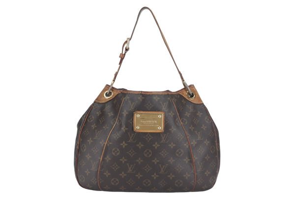 LOUIS VUITTON GALLIERA SHOULDER BAG PM MONOGRAM COATED CANVAS GOLD HARDWARE NO DUST COVER