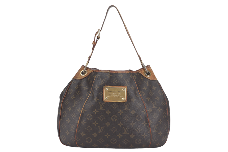 LOUIS VUITTON GALLIERA SHOULDER BAG PM MONOGRAM COATED CANVAS GOLD HARDWARE NO DUST COVER