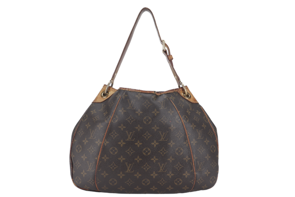 LOUIS VUITTON GALLIERA SHOULDER BAG PM MONOGRAM COATED CANVAS GOLD HARDWARE NO DUST COVER