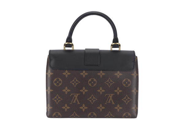 LOUIS VUITTON LOCKY BB (M44141) MONOGRAM CANVAS BLACK LEATHER GOLD HARDWARE WITH STRAP