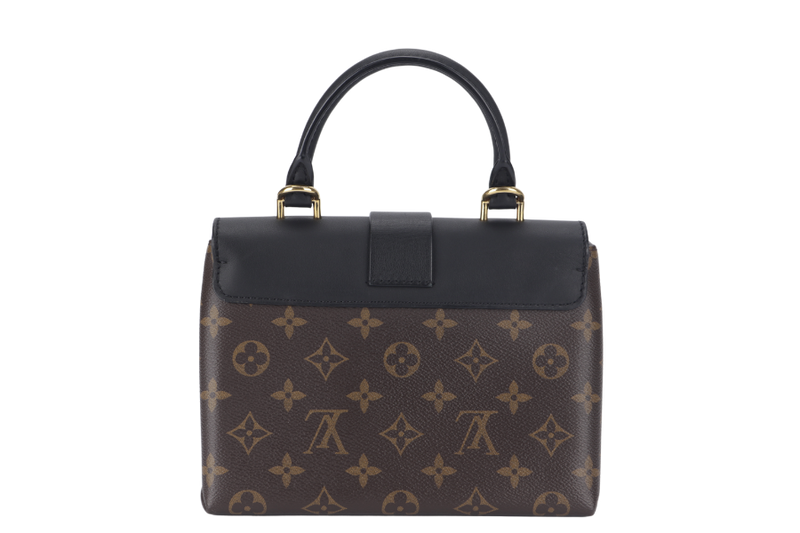 LOUIS VUITTON LOCKY BB (M44141) MONOGRAM CANVAS BLACK LEATHER GOLD HARDWARE WITH STRAP