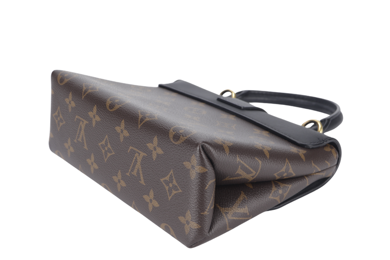 LOUIS VUITTON LOCKY BB (M44141) MONOGRAM CANVAS BLACK LEATHER GOLD HARDWARE WITH STRAP