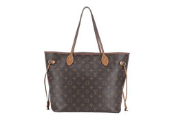 LOUIS VUITTON NEVERFULL MM MONOGRAM CANVAS WITH SMALL POUCH GOLD HARDWARE