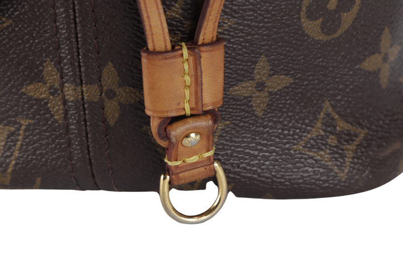 LOUIS VUITTON NEVERFULL MM MONOGRAM CANVAS WITH SMALL POUCH GOLD HARDWARE