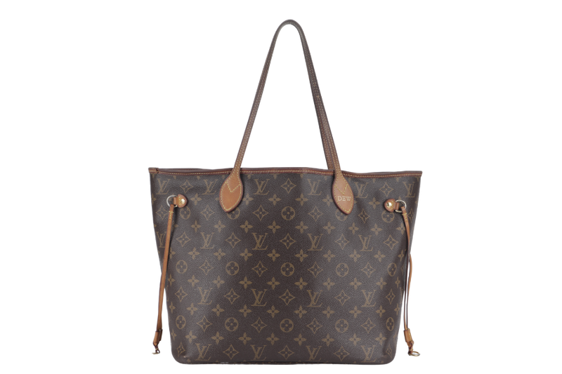 LOUIS VUITTON NEVERFULL MM MONOGRAM CANVAS WITH SMALL POUCH GOLD HARDWARE