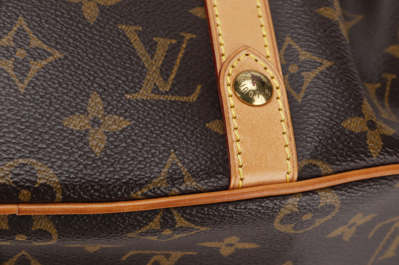 LOUIS VUITTON TEDA HANDBAG GM MONOGRAM CANVAS GOLD HARDWARE (M92393) WITH DUST COVER