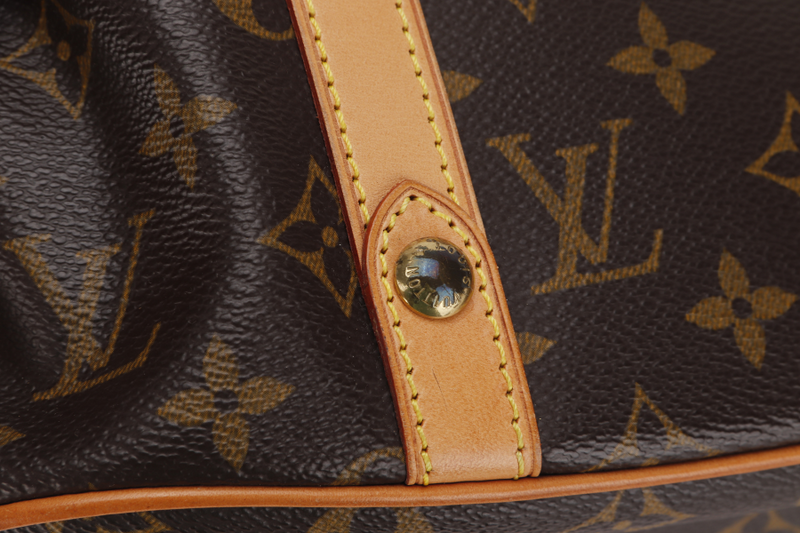 LOUIS VUITTON TEDA HANDBAG GM MONOGRAM CANVAS GOLD HARDWARE (M92393) WITH DUST COVER