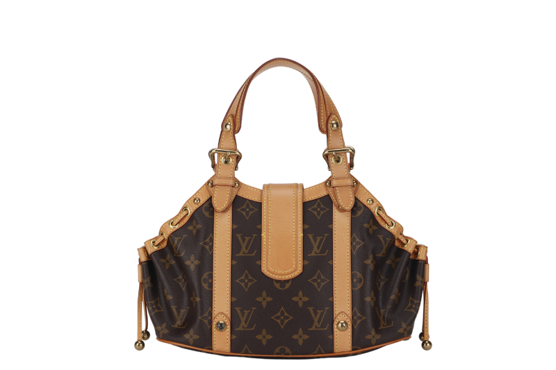 LOUIS VUITTON TEDA HANDBAG GM MONOGRAM CANVAS GOLD HARDWARE (M92393) WITH DUST COVER