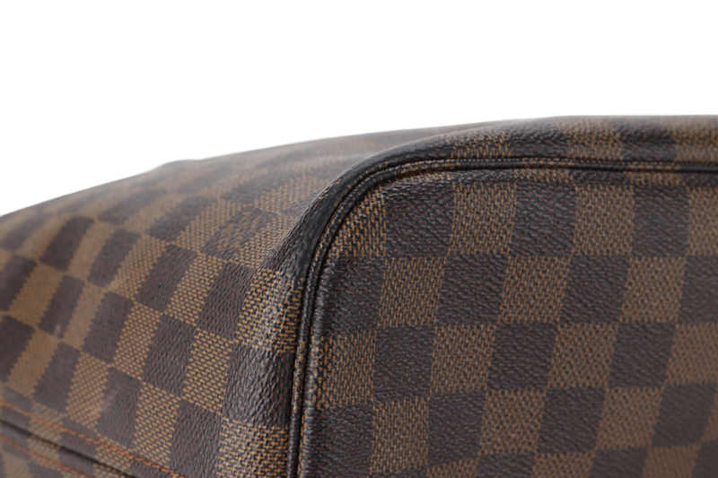 LOUIS VUITTON NEVERFULL MM (M40156) BROWN DAMIER EBENE GOLD HARDWARE NO DUST COVER