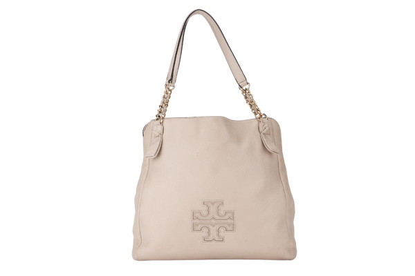 TORY BURCH HARPER TOTE BAG LEATHER GOLD HARDWARE