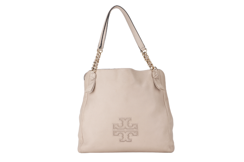 TORY BURCH HARPER TOTE BAG LEATHER GOLD HARDWARE