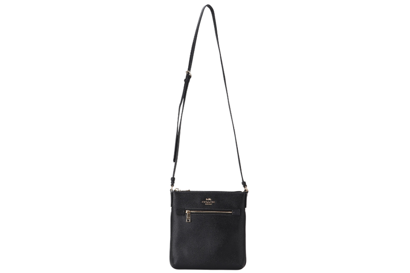 COACH SHOULDER BAG (H2241-CE871) BLACK LEATHER GOLD HARDWARE NO DUST COVER