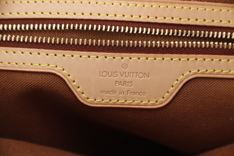 LOUIS VUITTON CABAS PIANO (M51148) MONOGRAM CANVAS TOTE BAG GOLD HARDWARE WITH DUST COVER