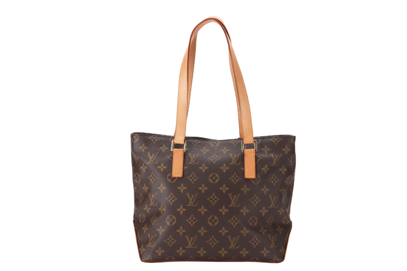 LOUIS VUITTON CABAS PIANO (M51148) MONOGRAM CANVAS TOTE BAG GOLD HARDWARE WITH DUST COVER