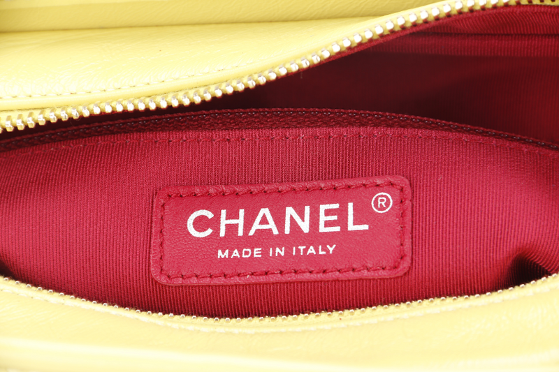 CHANEL GABRIEL HOBO BAG MEDIUM RED,BLUE, YELLOW SUEDE LEATHER GOLD HARDWARE (2424xxxx) WITH DUST COVER AND CARD