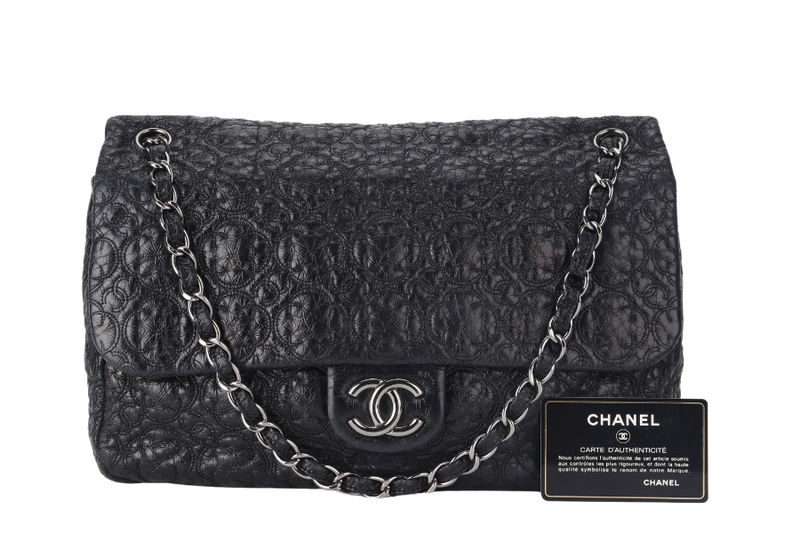 CHANEL LUCKY CHARM MEDIUM PURPLE LAMBSKIN LEATHER SILVER HARDWARE (1294xxxx) NO DUST COVER