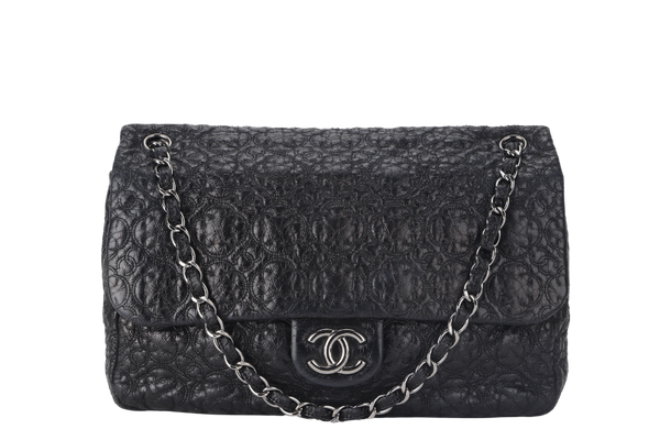 CHANEL LUCKY CHARM MEDIUM PURPLE LAMBSKIN LEATHER SILVER HARDWARE (1294xxxx) NO DUST COVER