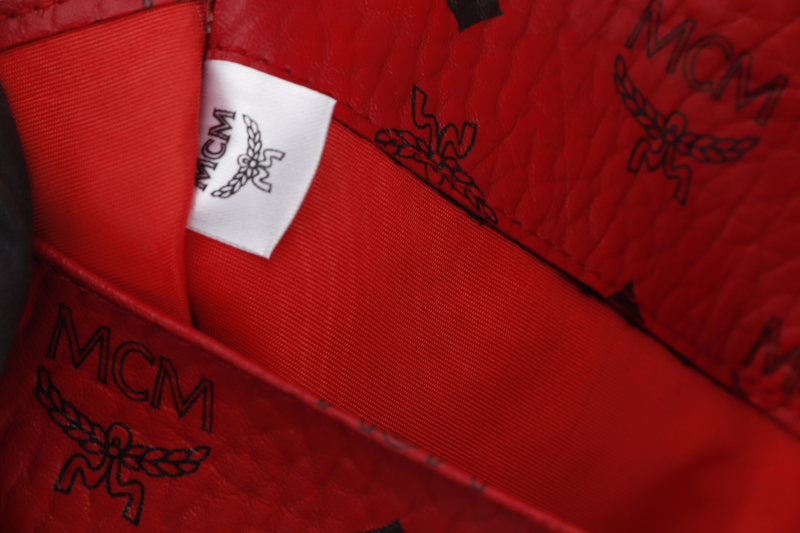 Mcm red clutch hotsell