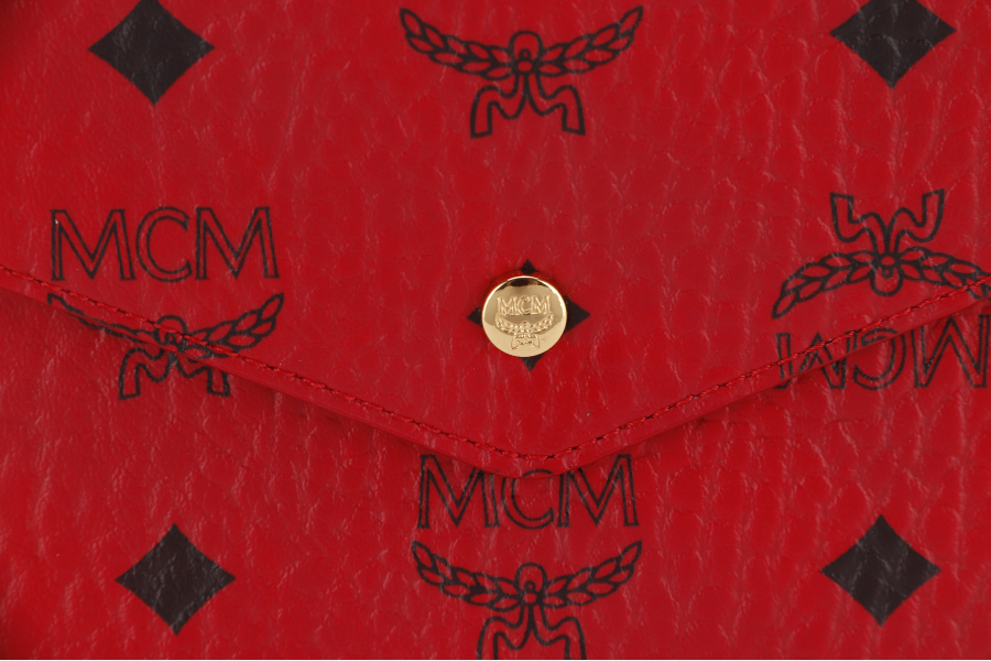 MCM Red newest Envelope Pouch