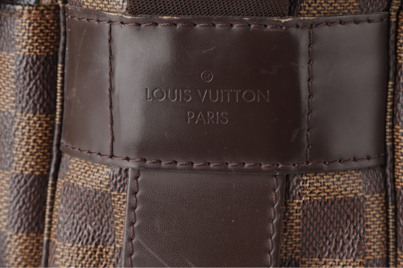 LOUIS VUITTON NAVIGLIO DAMIER EBENE CANVAS GOLD HARDWARE NO DUST COVER