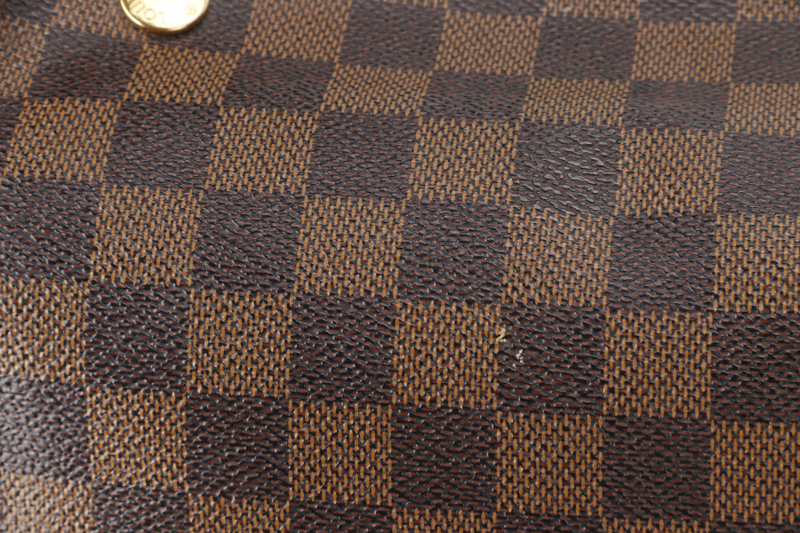 LOUIS VUITTON NAVIGLIO DAMIER EBENE CANVAS GOLD HARDWARE NO DUST COVER