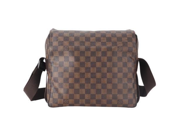 LOUIS VUITTON NAVIGLIO DAMIER EBENE CANVAS GOLD HARDWARE NO DUST COVER