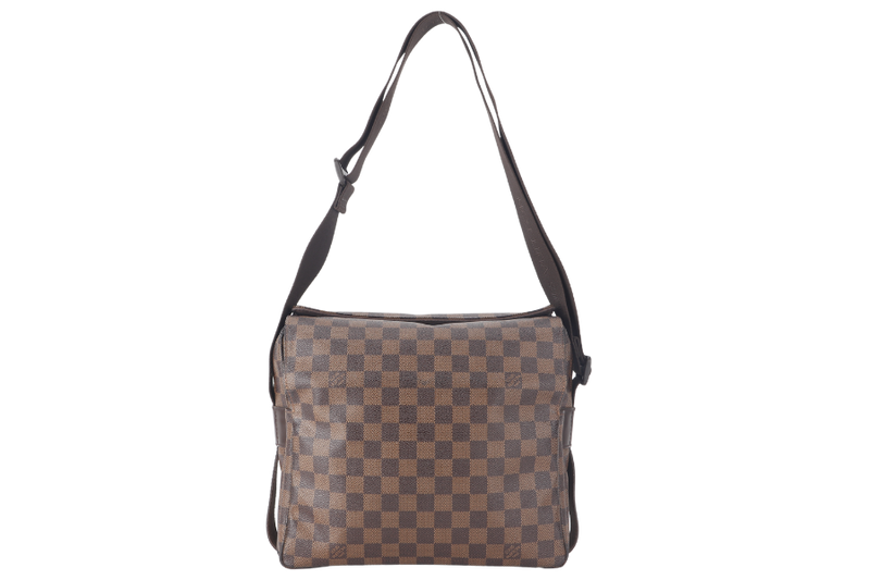 LOUIS VUITTON NAVIGLIO DAMIER EBENE CANVAS GOLD HARDWARE NO DUST COVER