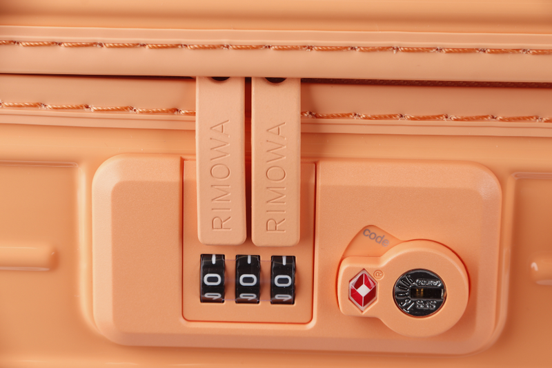 RIMOWA ESSENTIAL CABIN LIGHTWEIGHT CARRY-ON PAPAYA ORANGE LUGGAGE WITH DUST COVER