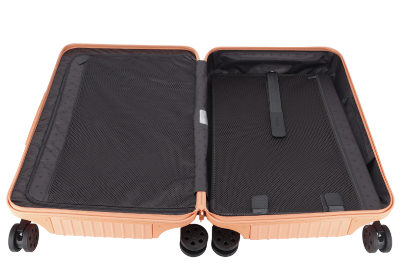 RIMOWA ESSENTIAL CABIN LIGHTWEIGHT CARRY-ON PAPAYA ORANGE LUGGAGE WITH DUST COVER