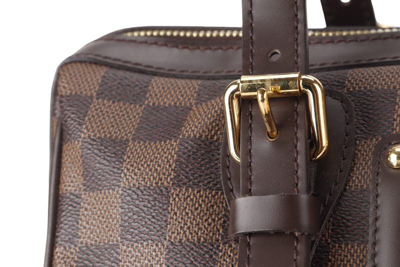 LOUIS VUITTON BERKELEY EBENE DAMIER COATED CANVAS (N52000) GOLD HARDWARE WITH DUST COVER