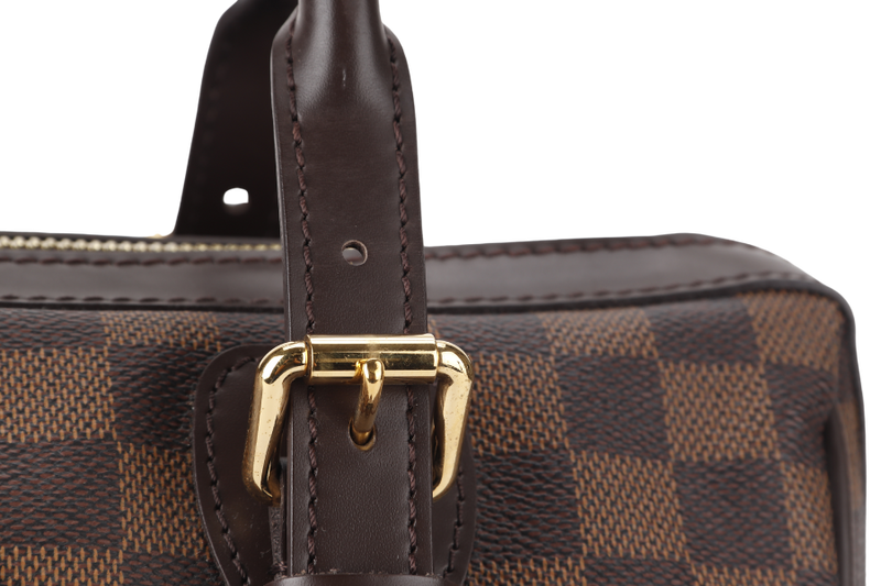 LOUIS VUITTON BERKELEY EBENE DAMIER COATED CANVAS (N52000) GOLD HARDWARE WITH DUST COVER