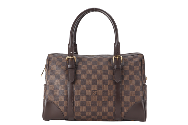 LOUIS VUITTON BERKELEY EBENE DAMIER COATED CANVAS (N52000) GOLD HARDWARE WITH DUST COVER