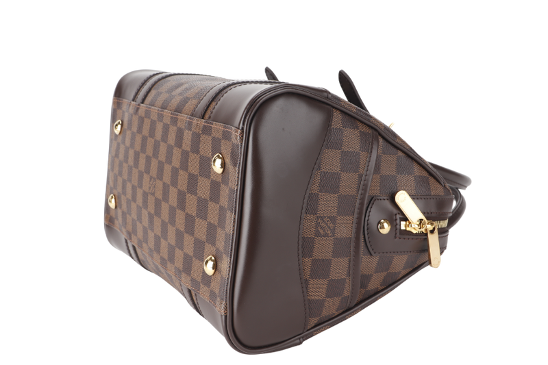 LOUIS VUITTON BERKELEY EBENE DAMIER COATED CANVAS (N52000) GOLD HARDWARE WITH DUST COVER