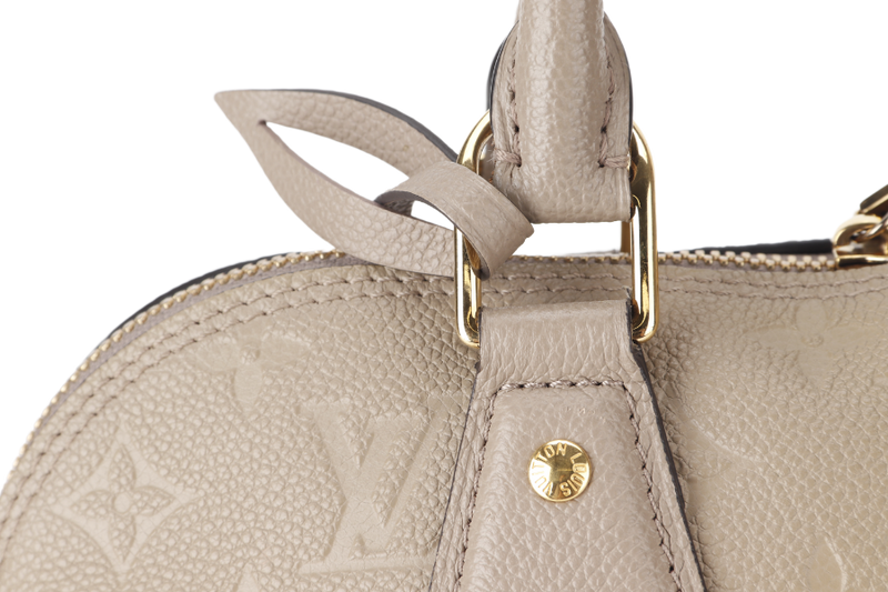 LOUIS VUITTON NEO ALMA PM (M44885) BEIGE EMPRIENTE LEATHER GOLD HARDWARE WITH LOCK&KEYS AND DUST COVER