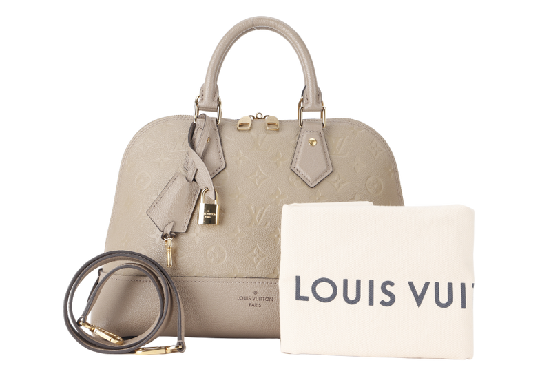 LOUIS VUITTON NEO ALMA PM (M44885) BEIGE EMPRIENTE LEATHER GOLD HARDWARE WITH LOCK&KEYS AND DUST COVER