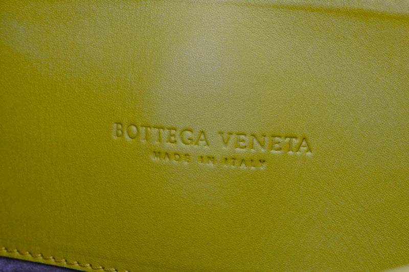 BOTTEGA VENETA SMALL ROMA TOTE (B03204005C) LIME GREEN INTRECCIATO LEATHER RUTHENIUM HARDWARE, WITH STRAP & DUST COVER