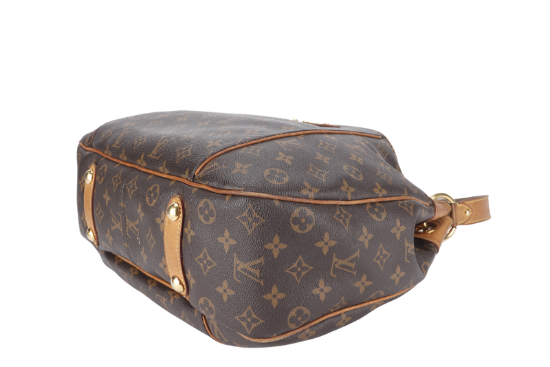 LOUIS VUITTON GALLIERA PM MONOGRAM CANVAS GOLD HARDWARE WITH DUST COVER