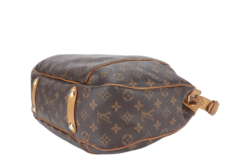 LOUIS VUITTON GALLIERA PM MONOGRAM CANVAS GOLD HARDWARE WITH DUST COVER