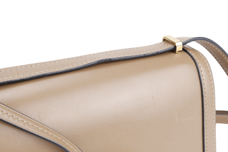 LOEWE BARCELONA MEDIUM BROWN LEATHER CALF LEATHER GOLD HARDWARE NO DUST COVER