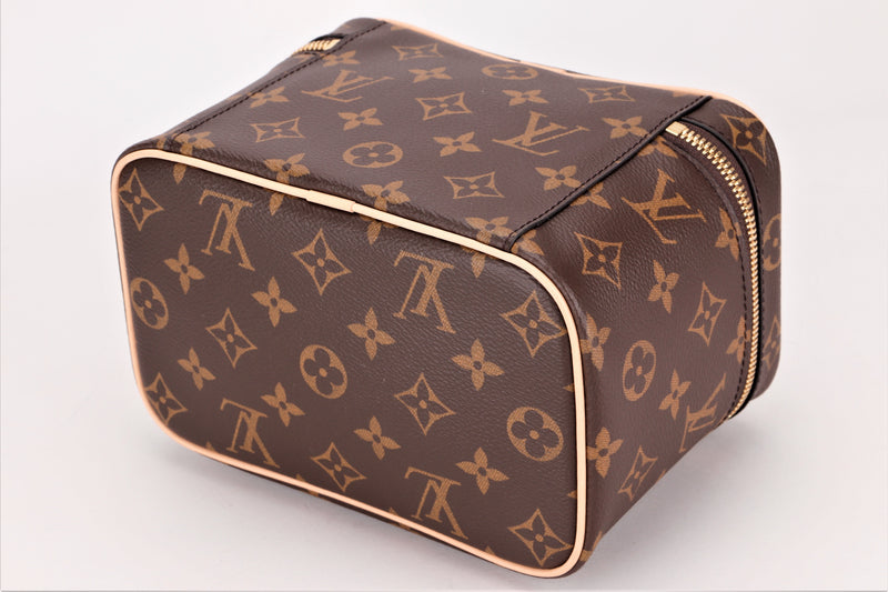 LOUIS VUITTON MONOGRAM NICE MINI TOILETRY POUCH (M44495), WITH DUST COVER