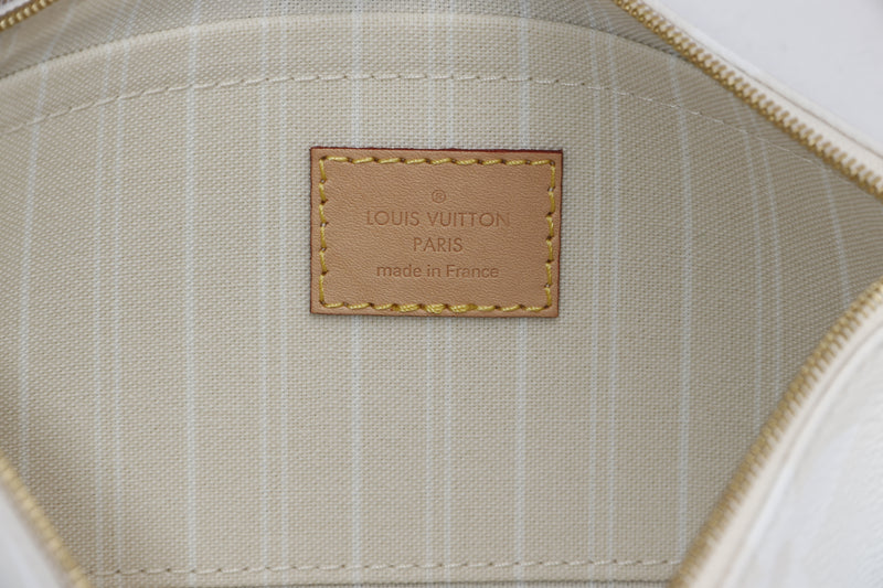 LOUIS VUITTON M57633 MULTI POCHETTE ACCESSORIES BLUE GIANT MONOGRAM CANVAS, WITH STRAP, CHAIN, DUST COVER & BOX