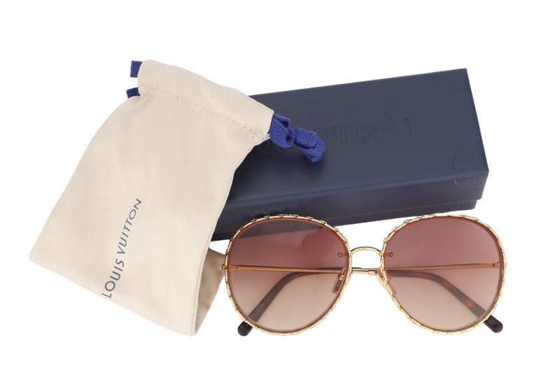 LOUIS VUITTON Z1623W RING ROUND GRADIENT PINK SUNGLASSES, WITH DUST COVER & BOX