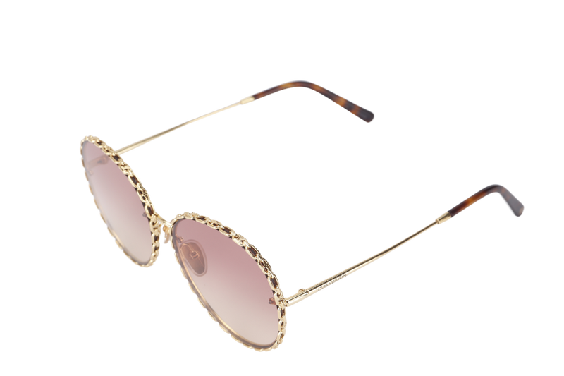 LOUIS VUITTON Z1623W RING ROUND GRADIENT PINK SUNGLASSES, WITH DUST COVER & BOX