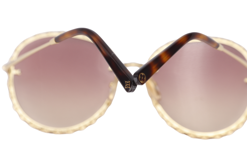 LOUIS VUITTON Z1623W RING ROUND GRADIENT PINK SUNGLASSES, WITH DUST COVER & BOX