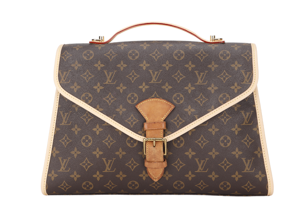 LOUIS VUITTON M51122 BEL AIR (SL0977) MONOGRAM CANVAS GOLD HARDWARE WITH STRAP & DUST COVER