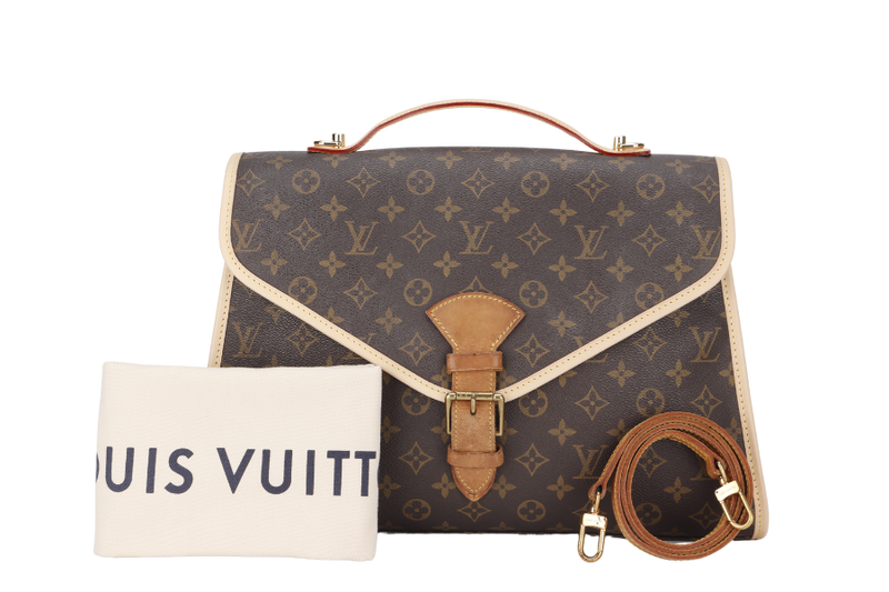 LOUIS VUITTON M51122 BEL AIR (SL0977) MONOGRAM CANVAS GOLD HARDWARE WITH STRAP & DUST COVER