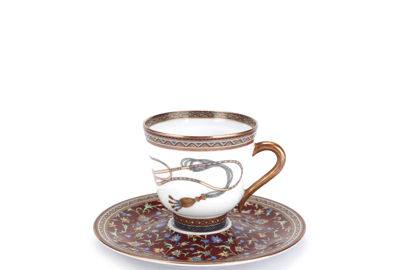 HERMES TEA CUP 7CM WITH SAUCER, WITH BOX