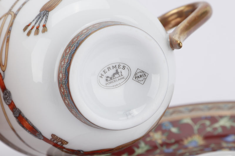 HERMES TEA CUP 7CM WITH SAUCER, WITH BOX